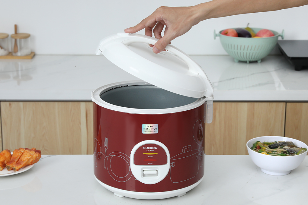 Nồi cơm nắp gài Cuckoo 1.8 lít CR-1001V/RDWHCRVNCV Màu Đỏ