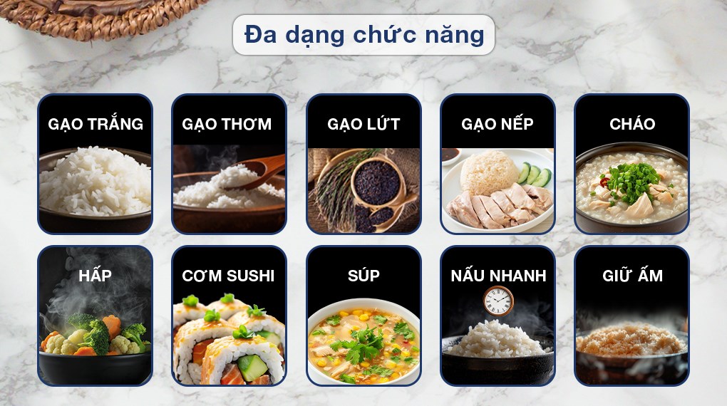 Nồi cơm điện tử Toshiba 1.8 lít RC-18DR4TVN(H) - Xám đậm