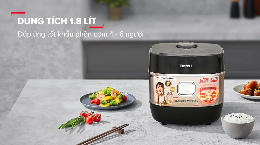 Nồi cơm cao tần Tefal Rice Master Max 1.8 lít RK819868