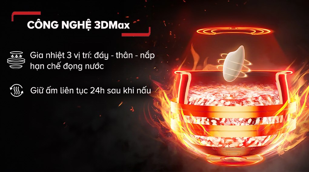 Nồi cơm cao tần Tefal Rice Master Max 1.8 lít RK819868