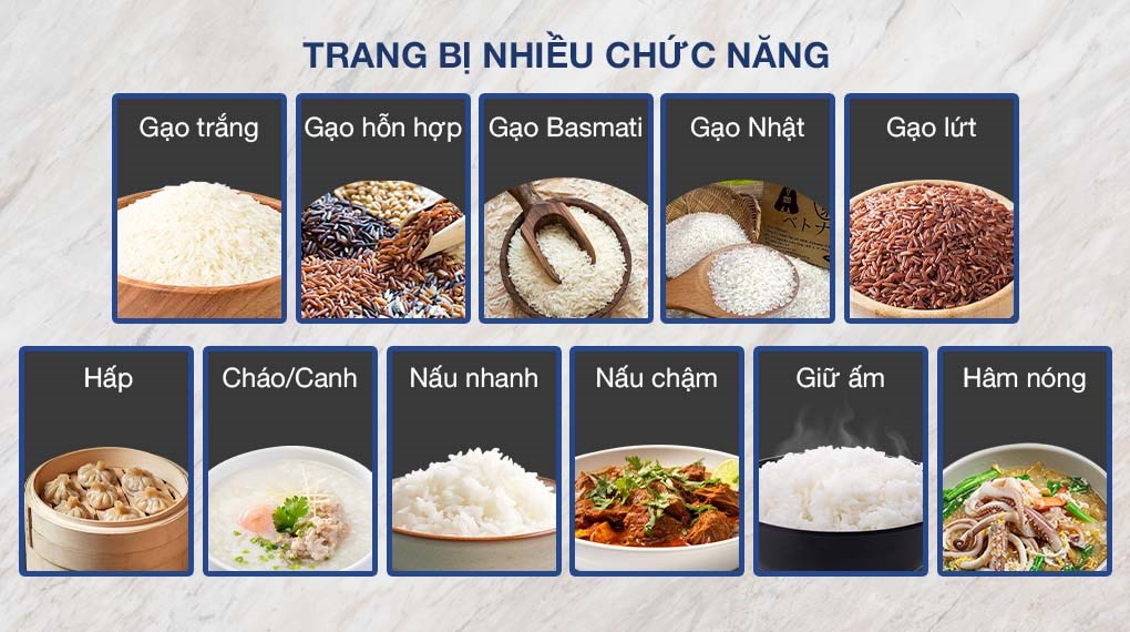 Nồi cơm điện tử Tefal 1.8 lít Delirice RK7711Y0