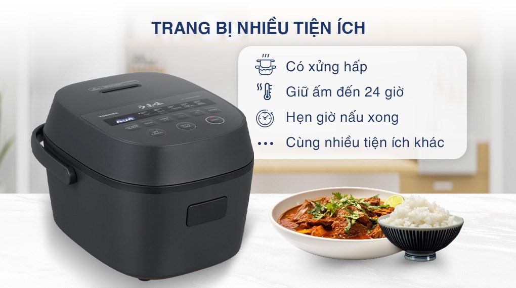 Nồi cơm điện tử Toshiba 1 lít RC-10DR5UVN(H)
