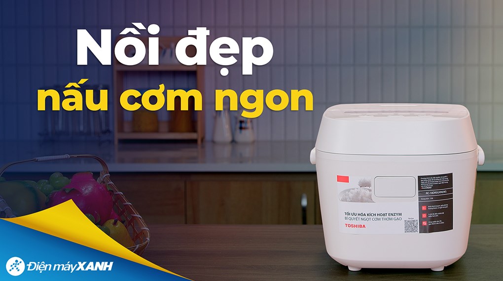 Nồi cơm điện tử Toshiba 1.8 lít RC-18DR5UVN(W)