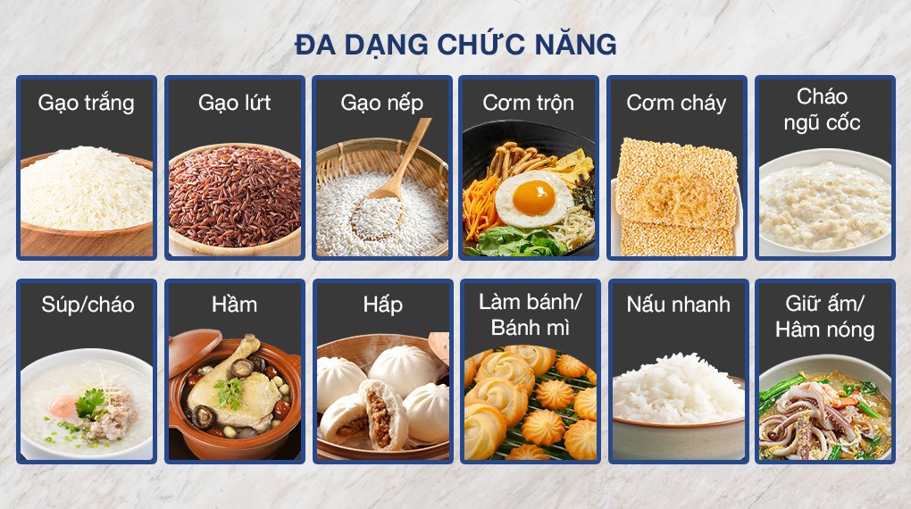 Nồi cơm điện tử Toshiba 1.8 lít RC-18DR5UVN(W)