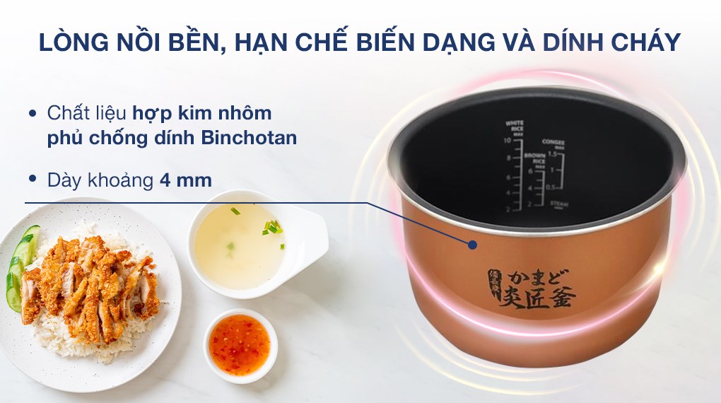 Nồi cơm điện tử Toshiba 1.8 lít RC-18DR5UVN(W)