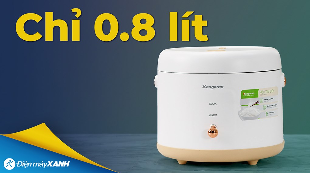 Nồi cơm nắp gài Kangaroo 0.8 lít KGRC08M3