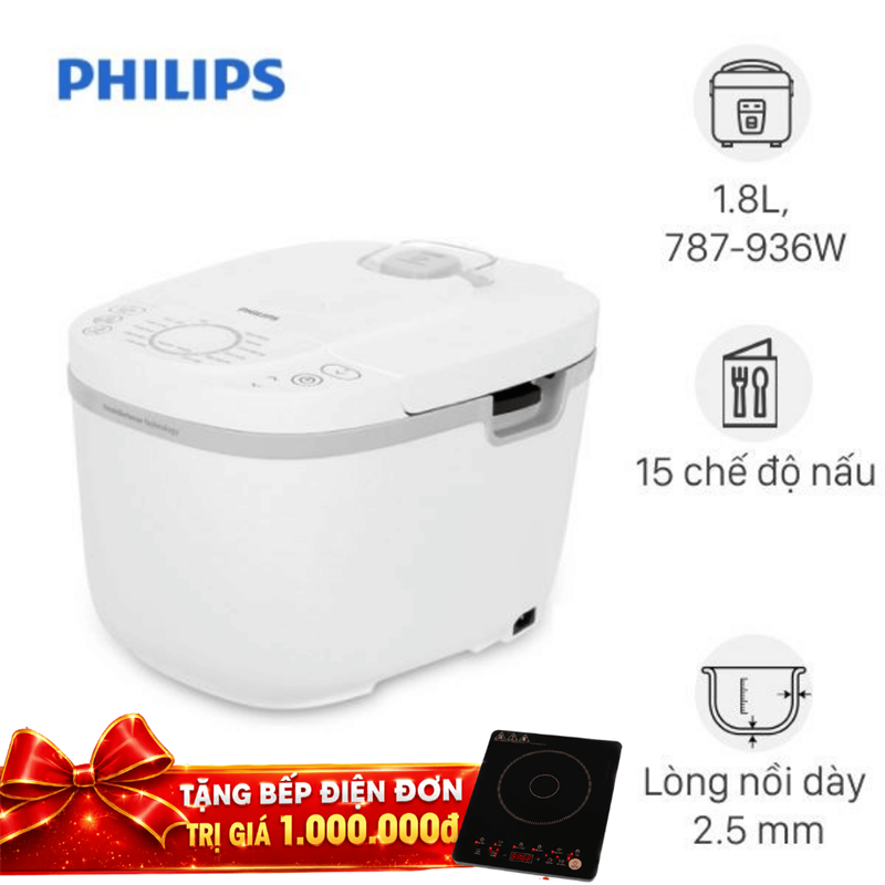 Nồi cơm điện tử Philips 1.8 lít HD4717/30