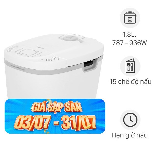 Nồi cơm điện tử Philips 1.8 lít HD4717/30