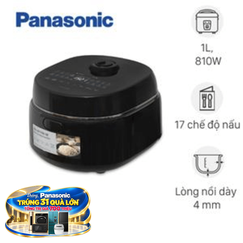 Nồi cơm điện tử Panasonic 1 lít SR-DM104KRA