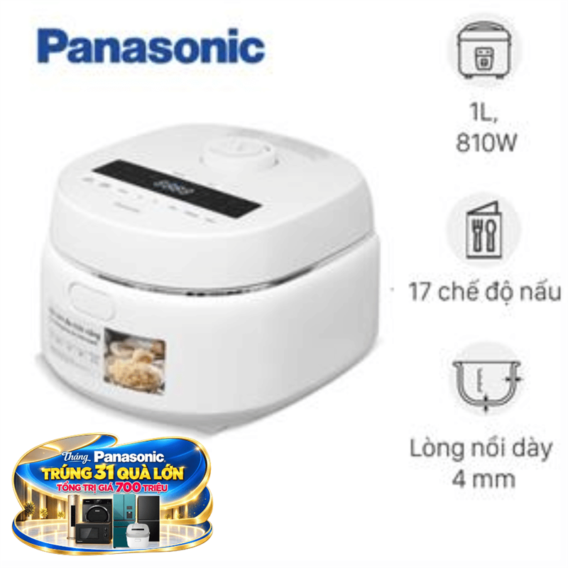 Nồi cơm điện tử Panasonic 1 lít SR-DK104WRA