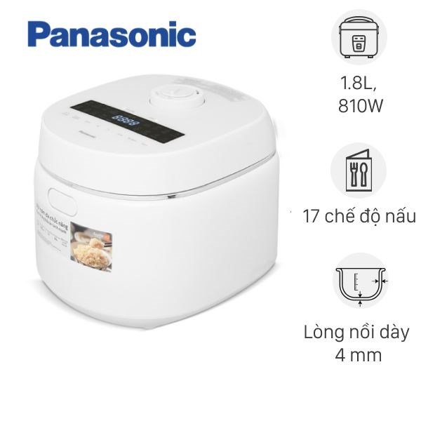 Nồi cơm điện tử Panasonic 1.8 lít SR-DK184WRA