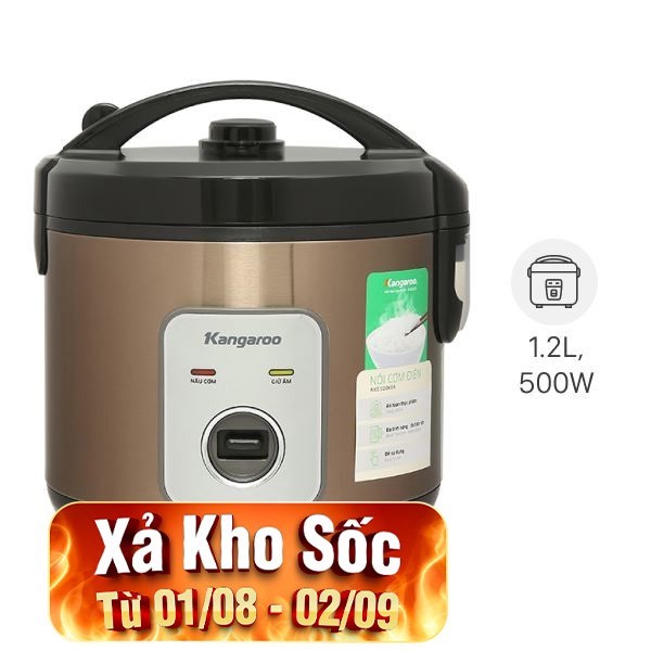 Nồi cơm nắp gài Kangaroo 1.2 lít KGRC12M3
Mẫu mới
