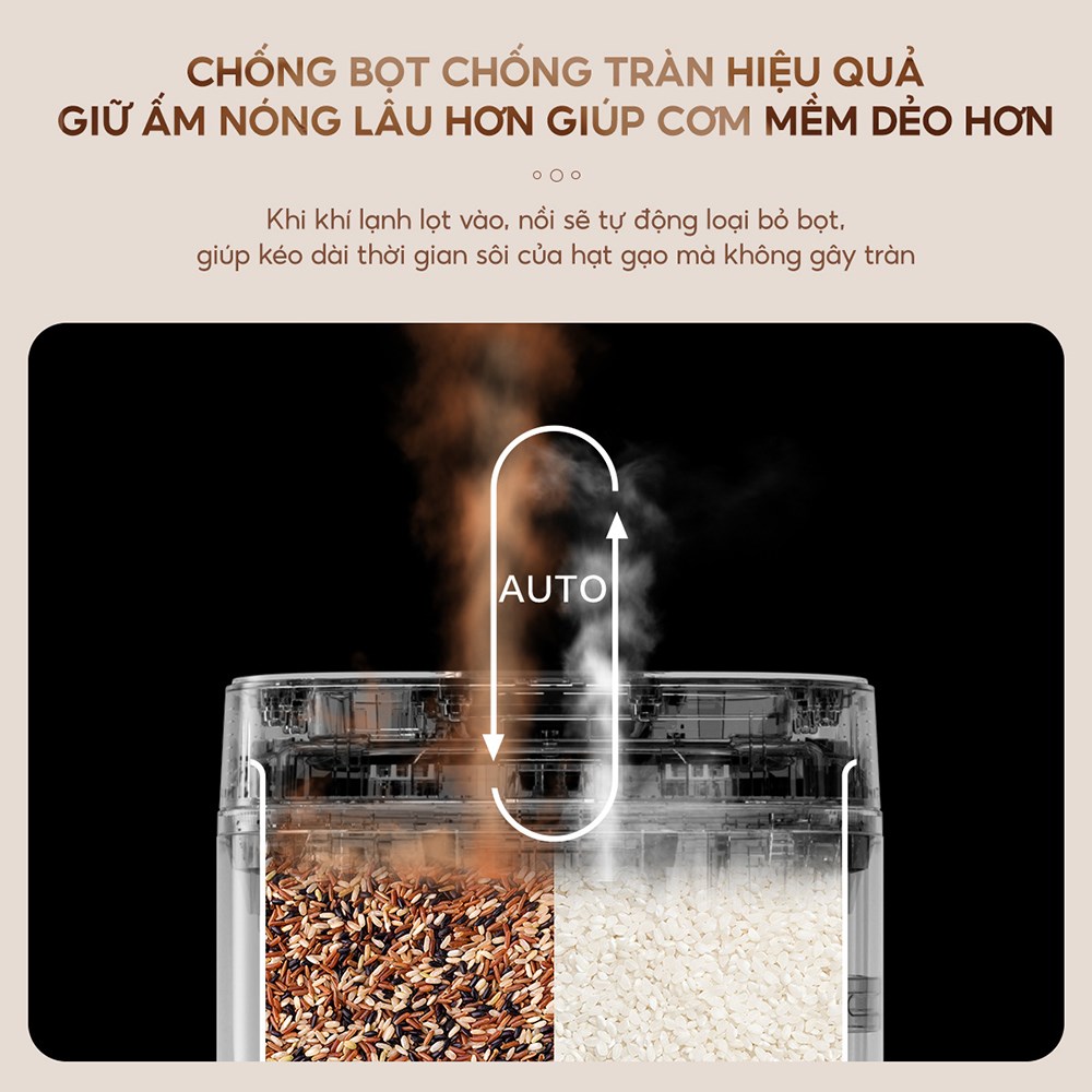 Nồi cơm điện tử AQUA 1.5 lít AQS-RBC401R(N)-VN