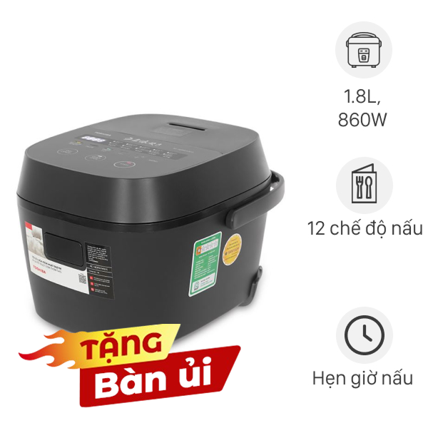 Nồi cơm điện tử Toshiba 1.8 lít RC-18DR5UVN(H)
                Mẫu mới