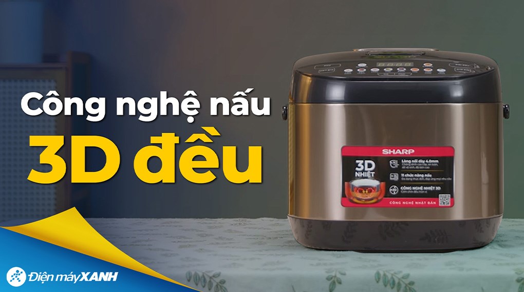 Nồi cơm điện tử Sharp 1.8 lít KS-TH18E2O-RS
