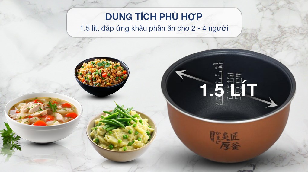 Nồi cơm cao tần Toshiba 1.5 lít RC-15IP1UVN(K)