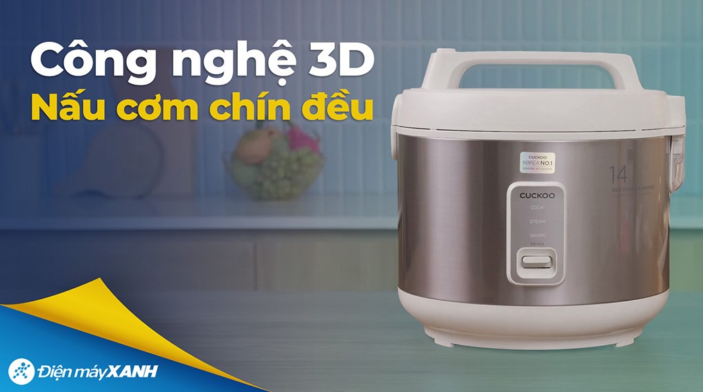 Nồi cơm nắp gài Cuckoo 2.52 lít CR-1415