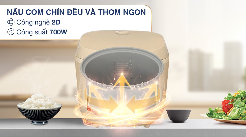 Nồi cơm nắp gài Sharp 1.8 lít KS-PR18ETV-VA