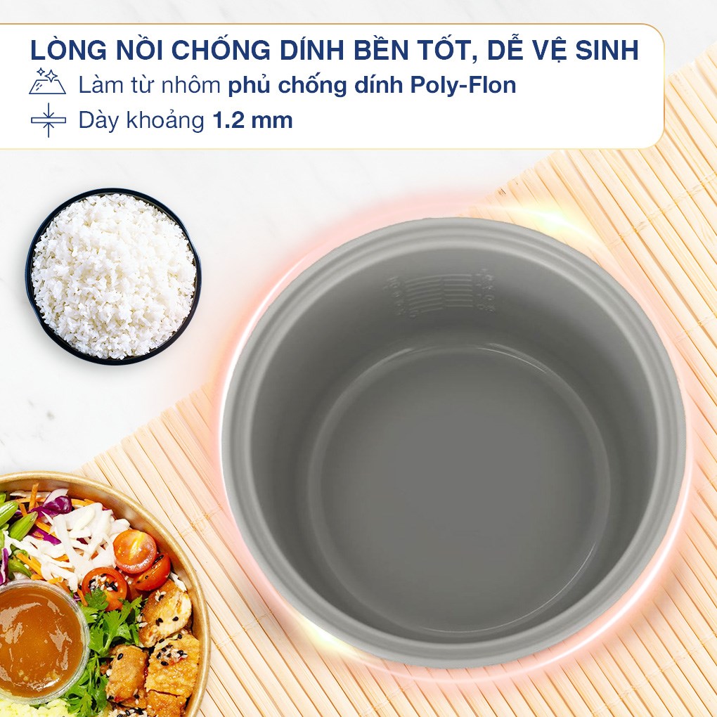 Nồi cơm nắp gài Sharp 1.8 lít KS-PR18ETV-VA - 12
