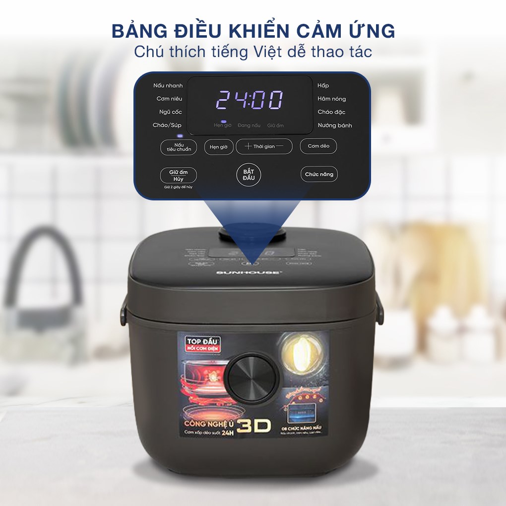 Nồi cơm điện tử Sunhouse 1.5 lít SHD8823 - 11