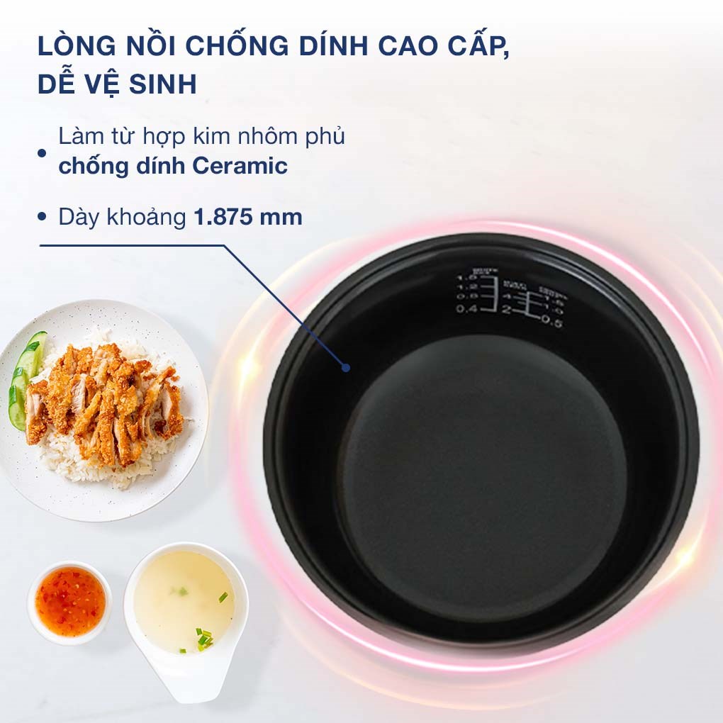 Nồi cơm điện tử Sunhouse 1.5 lít SHD8823 - 4