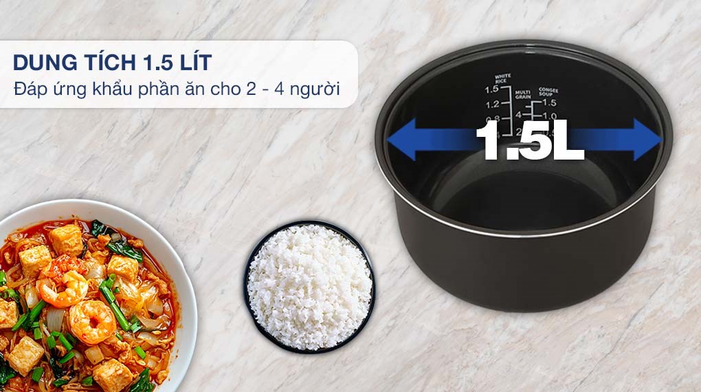 Nồi cơm điện tử Sunhouse 1.5 lít SHD8823