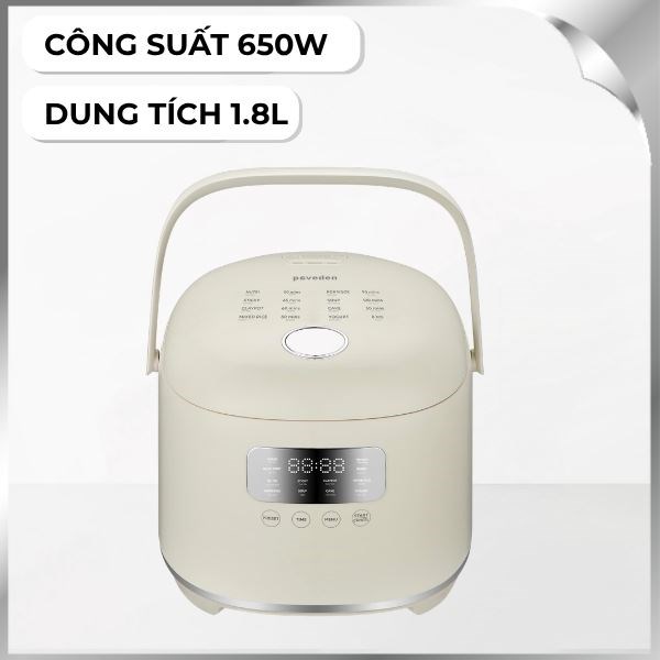 Nồi cơm điện tử Paveden 1.8 lít PR-3D18BE