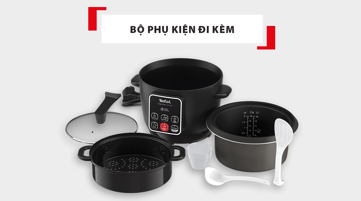 Nồi cơm điện tử Tefal 1.8 lít RK1088Y0