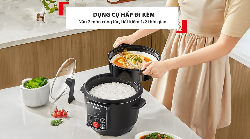 Nồi cơm điện tử Tefal 1.8 lít RK1088Y0