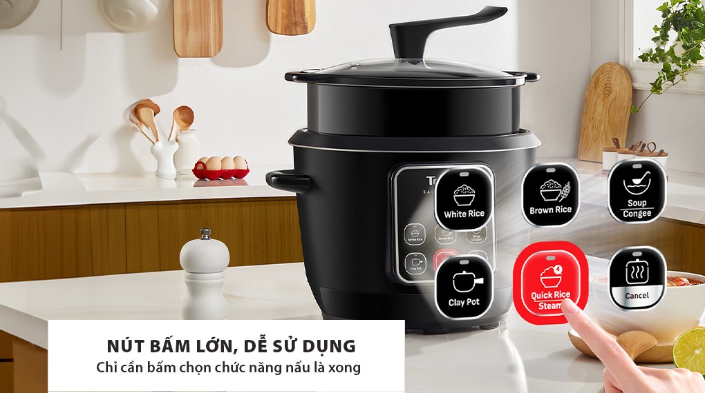Nồi cơm điện tử Tefal 1.8 lít RK1088Y0