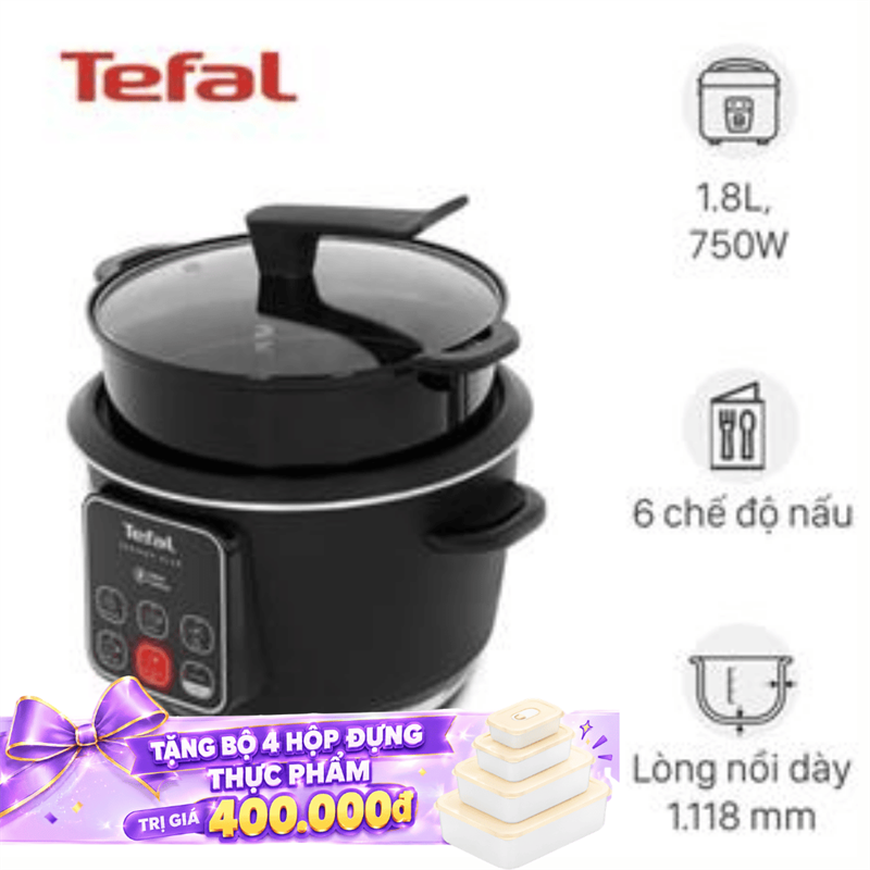Nồi cơm điện tử Tefal 1.8 lít RK1088Y0