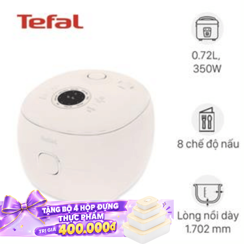 Nồi cơm điện tử Tefal 0.72 lít RK535AY0