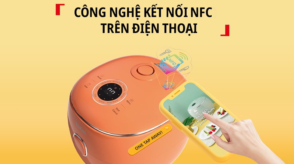 Nồi cơm điện tử Tefal 0.72 lít RK5354Y0