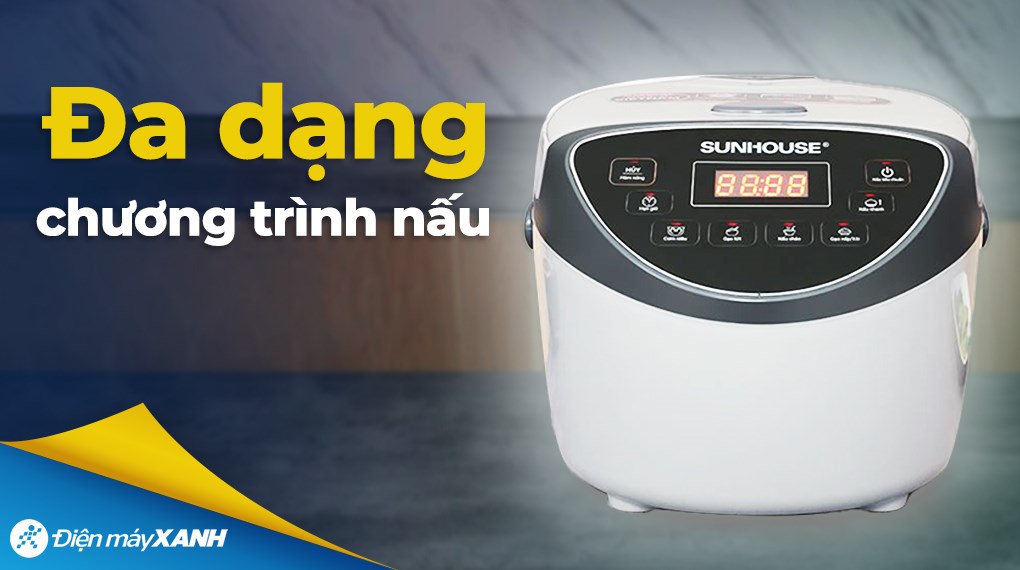 Nồi cơm điện tử Sunhouse 1.8 lít SHD8912