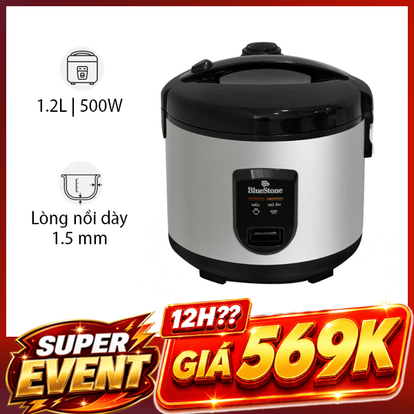Nồi cơm nắp gài BlueStone 1.2 lít RCB-5517