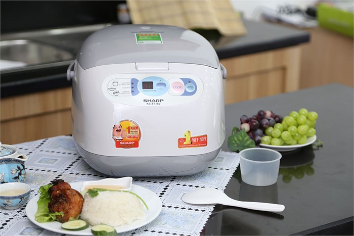 Nồi cơm điện Sharp KS-ZT18V 1.8 lít Màu Trắng