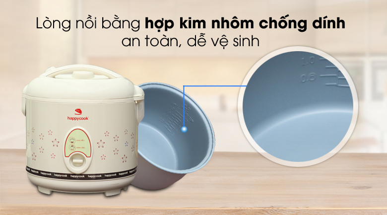 Nồi cơm điện Happycook 1.8 lít HC-180