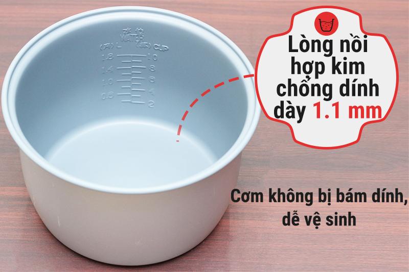 Nồi cơm điện nắp gài Happycook 1.8 lít HC-180