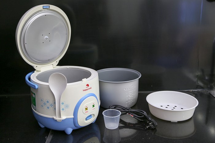 Nồi cơm điện Happycook 1.8 lít HC-180A Màu Trắng - Xanh
