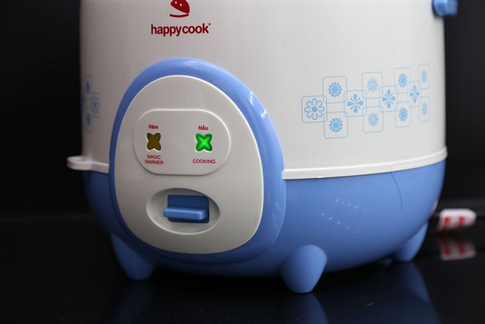 Nồi cơm điện Happycook 1.8 lít HC-180A Màu Trắng - Xanh
