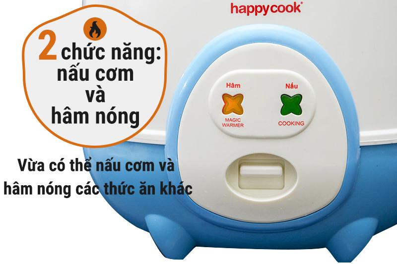 Nồi cơm điện nắp gài Happycook 0.6 lít HC-60