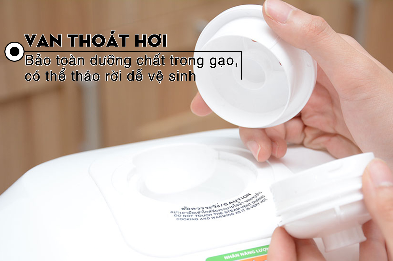 Van thoát hơi Nồi cơm điện tử Sharp 1.8 lít KS-COM18V