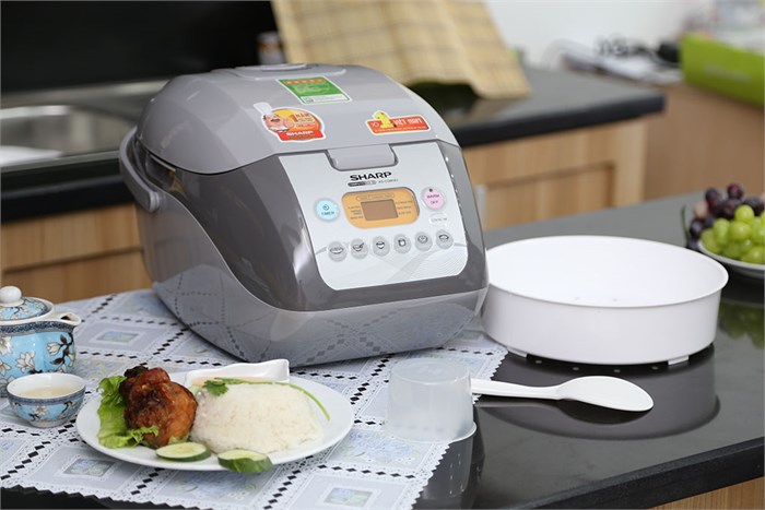 Nồi cơm điện Sharp KS-COM19V-G 1.8 lít Màu Xám