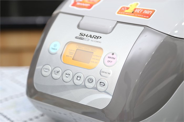 Nồi cơm điện Sharp KS-COM19V-G 1.8 lít Màu Xám