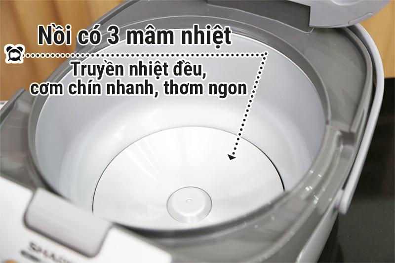Nồi cơm điện tử Sharp 1.8 lít KS-COM19V-G