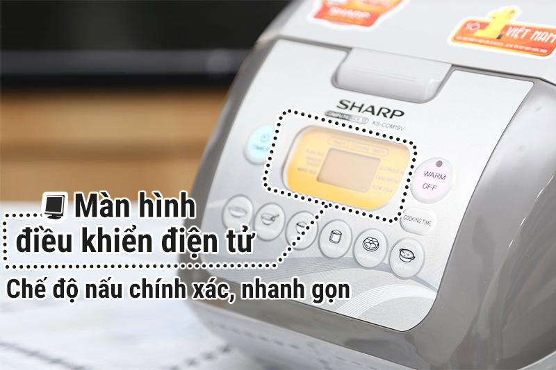 Nồi cơm điện tử Sharp 1.8 lít KS-COM19V-G
