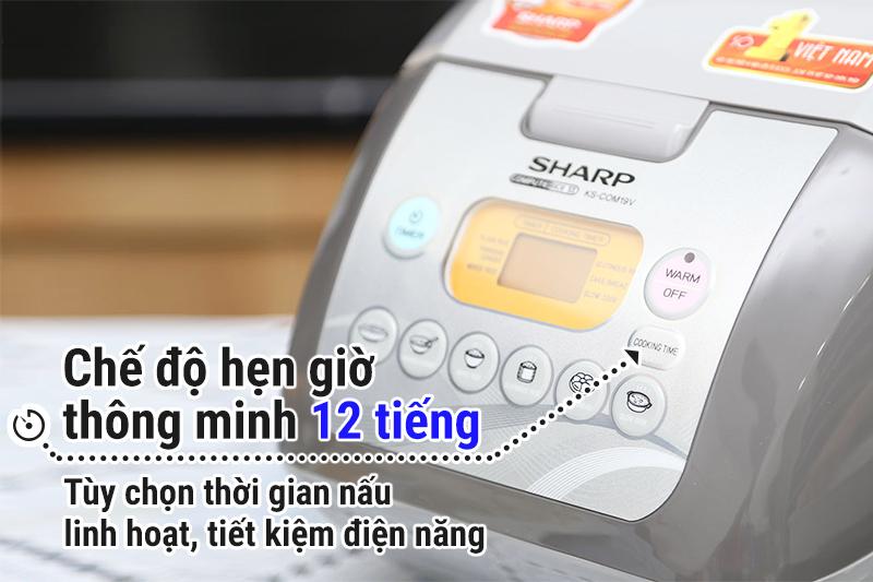 Nồi cơm điện tử Sharp 1.8 lít KS-COM19V-G