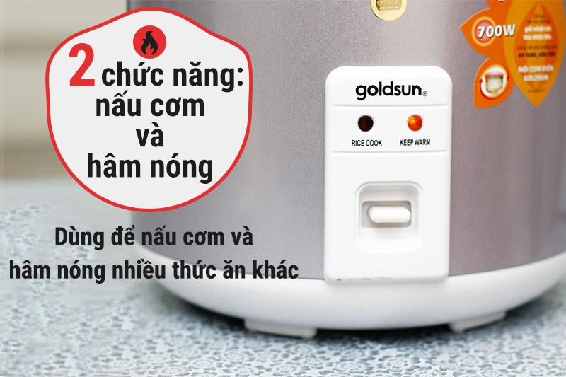Nồi cơm điện nắp gài Goldsun 1.8 lít ARC-G18SA2