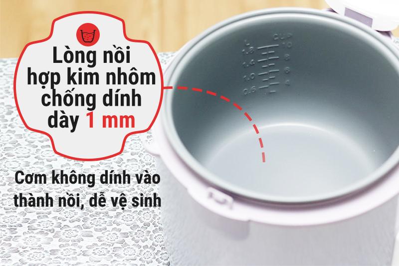 Nồi cơm điện nắp gài Goldsun 1.8 lít ARC-G18SA2