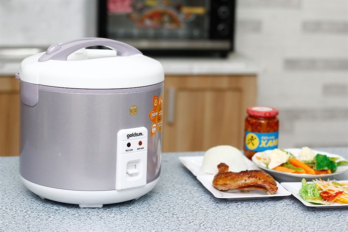 Nồi cơm điện Goldsun 1.8 lít ARC-G18SA2 Màu Xám